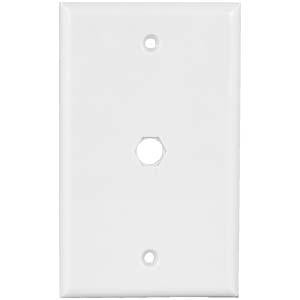 Blank Wall Plate for F Coupler White