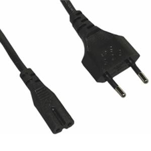 6Ft European Notebook Power Cord Cable, Non-Polarized
