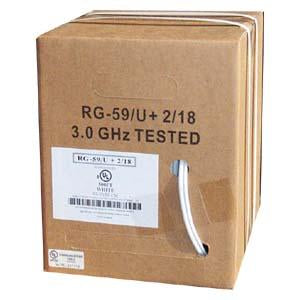 500Ft RG59 w/2x18AWG Power CM