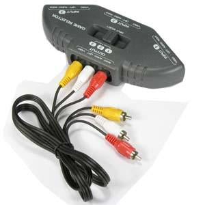 3 Way Audio Video (3RCA) Input Selector