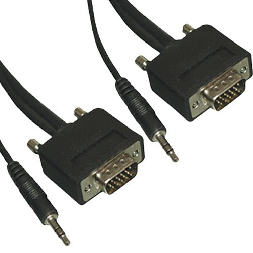 3Ft Slim SVGA Monitor Cable With Audio