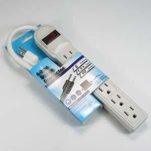 1.5 Ft 6-Outlet Surge Protector 14AWG/3 15A, 90J