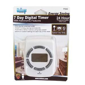 Weekly Digital Timer Single 3-Prong Outlet
