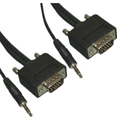 10Ft Slim SVGA Monitor Cable With Audio