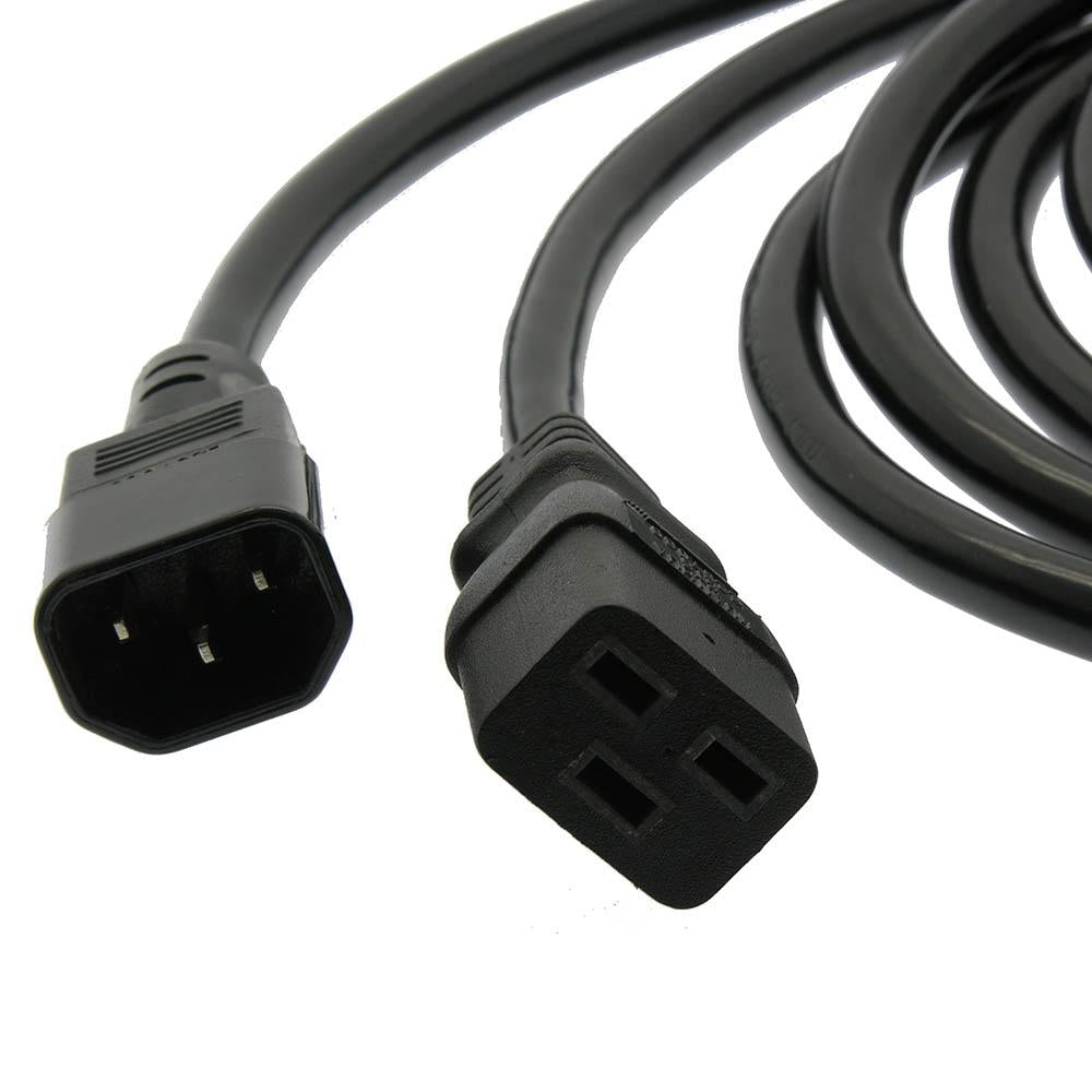 3Ft Power Cord C14 to C19 Black/ SJT 14/3