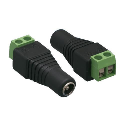 DC Plug Power Female 2.1 / 5.5mm to Terminal Block Adapter