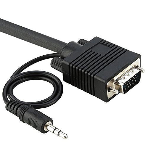 3Ft SVGA Cable with 3.5mm Audio, Double Shielded, Monitor Cable