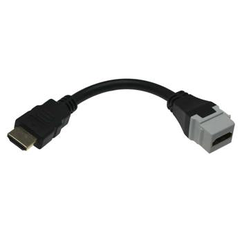 5-Inches Pigtail HDMI Keystone Jack 4K/60Hz