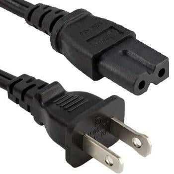 10Ft 2-Prong Polarized Notebook Power Cord (IEC320 C7 to NEMA 1-15P)