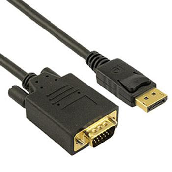 10Ft Premium Display Port to VGA Cable Male to Male 28AWG