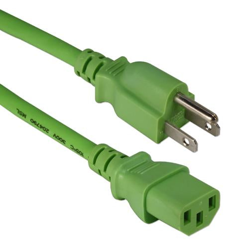 4Ft 18 AWG Universal Power Cord Cable Green