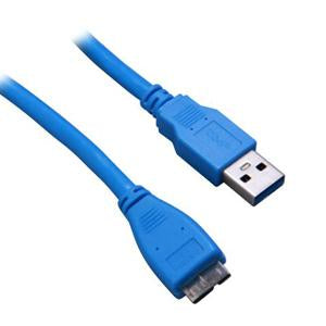 15Ft USB 3.0 Cable A-Male to Micro B-Male Blue