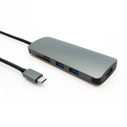 USB 3.1 Type-C to USB3.0x2+Micro SD+SD/MMC+HDMI+Type C charging