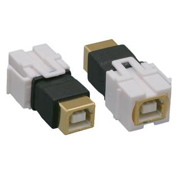 USB 2.0 Type B to B F/ F Keystone Jack