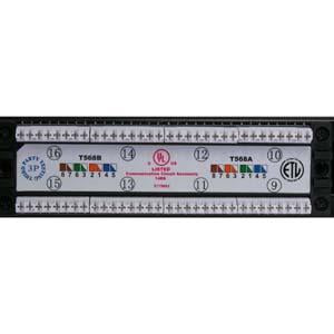Cat.5E 110 Type Patch Panel 24Port Rackmount