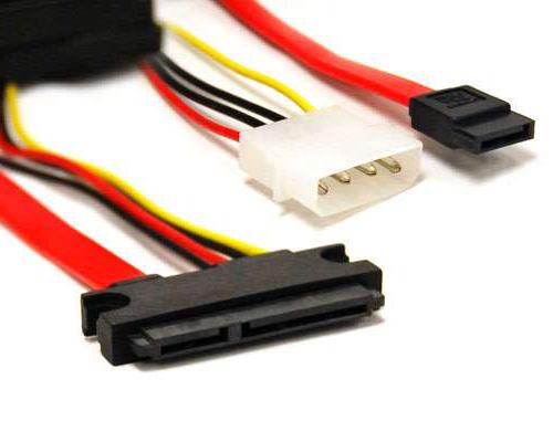 20" SATA 7P+15P to SATA/4-pin Power Cable