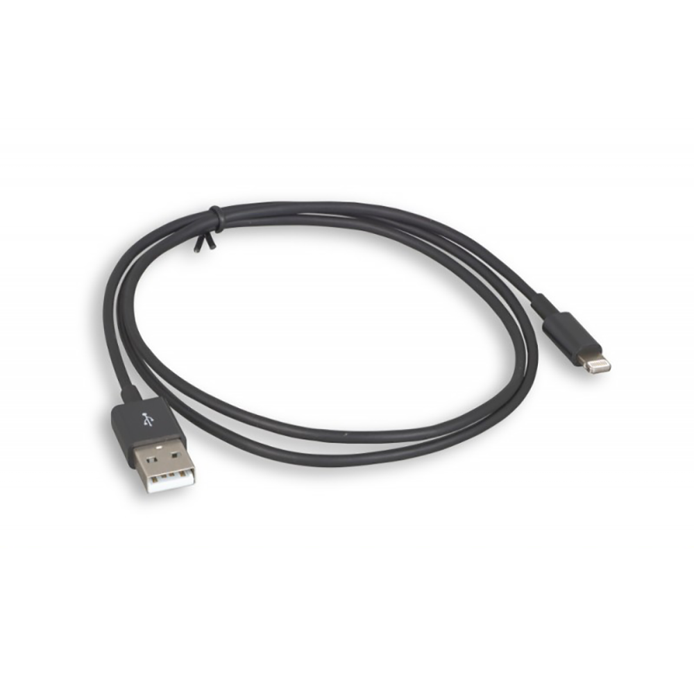 3Ft USB Charge/Sync Lightning Cable Black with MFi Certified