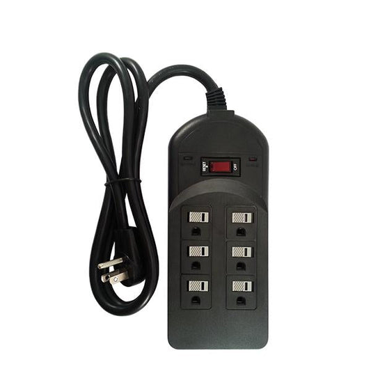 4Ft 6-Outlet Surge Protector With ENI/RFI Filter 750J 120V 15A