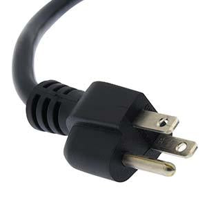 1Ft 2-Outlet Power Cord Splitter NEMA 5-15P to NEMA 5-15R 16AWG/3