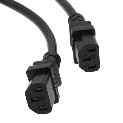 1.5Ft Y Power Cord 5-15P to C-13 Black SJT 18/3