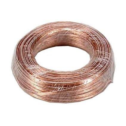 100Ft 22AWG/2 Polarized Speaker Wire Coil CCA Clear Jacket