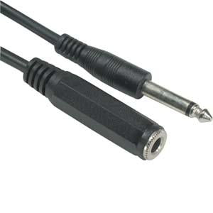 6Ft 1/4" Mono Male/Female Cable