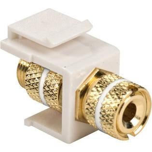 Banana Plug Keystone Insert White