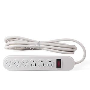10Ft 6-Outlet Perpendicular Power Strip