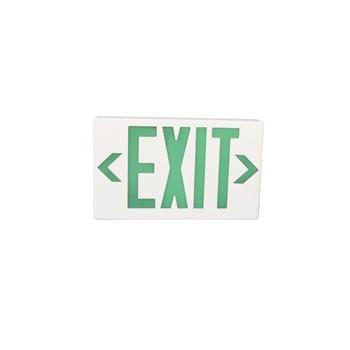 Plastic LED Exit Sign with Backup Battery Green