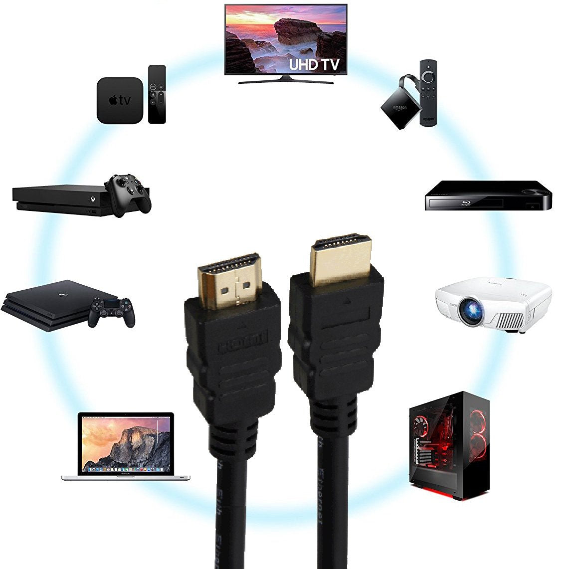 Commercial Series 50Ft Plenum (CMP) HDMI Cable High Speed with Ethernet 24AWG