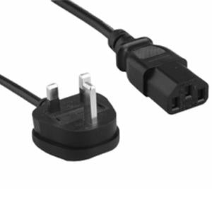 6Ft England Power Cord Cable, with Fuse