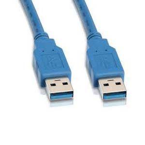 10Ft USB 3.0 Cable A-Male to A-Male Blue