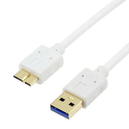 15Ft USB 3.0 Cable A-Male to Micro B-Male Blue