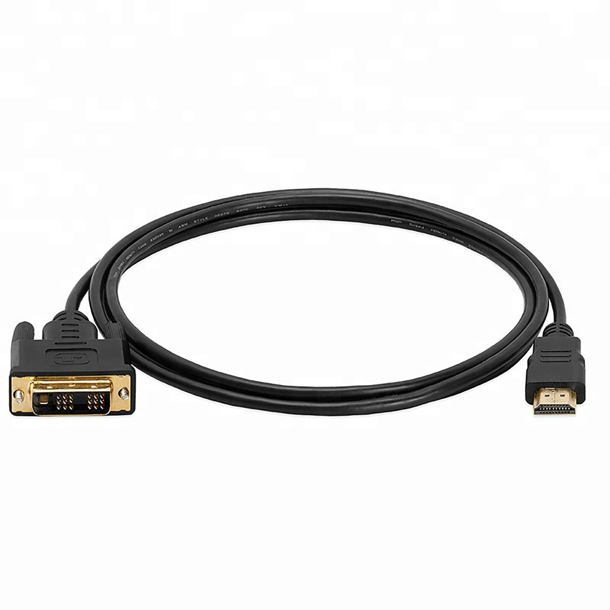 HDMI to DVI-D Cable Single Link M/M Gold Plated