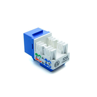 Cat6a Keystone Jack Blue
