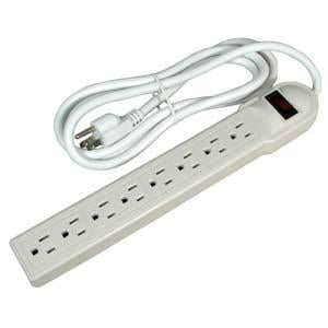 6Ft 8-Outlet Surge Protector 14AWG/3, 15A, 90J