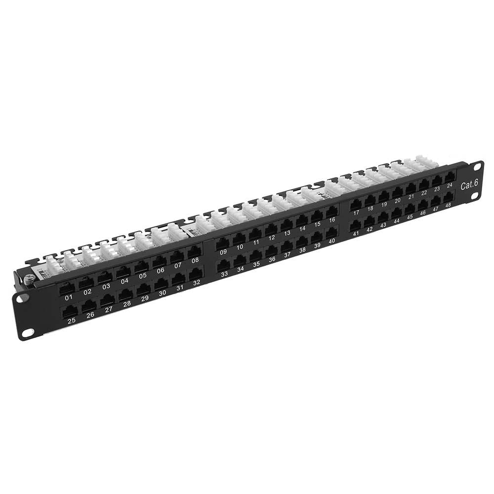 Cat.6 1U 48Port Patch Panel UTP