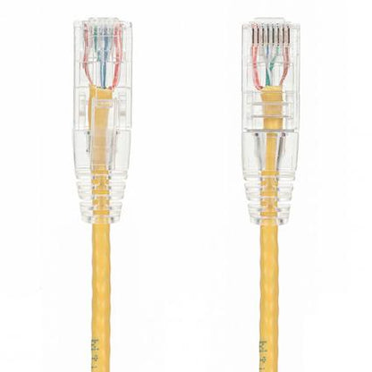 Slim Cat6 Ethernet Patch Cable Booted White 28AWG