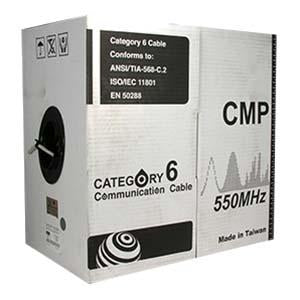 1000Ft Cat.6 Solid Cable Plenum (CMP) Gray