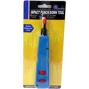 110 Adjustable Impact Punch Down Tool w/Blade