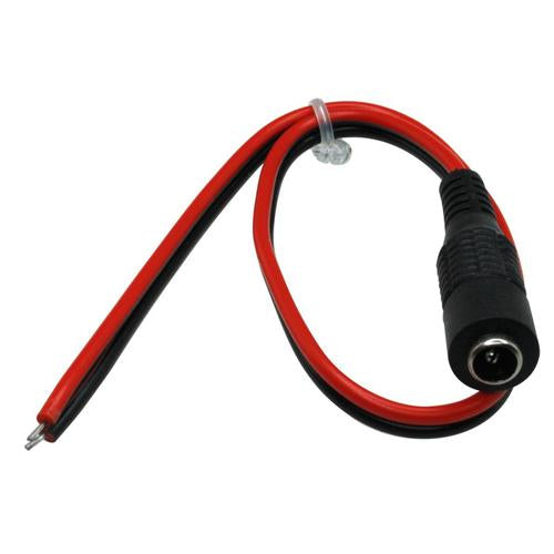1Ft 5.5*2.1mm DC Power Jack w/Open End, Polarized