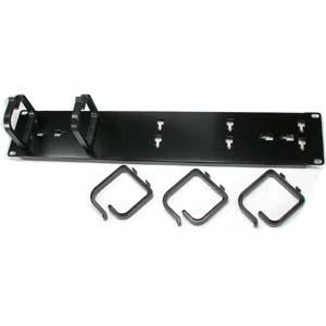 2U Cable Management 3.5"x19", Plastic Ring