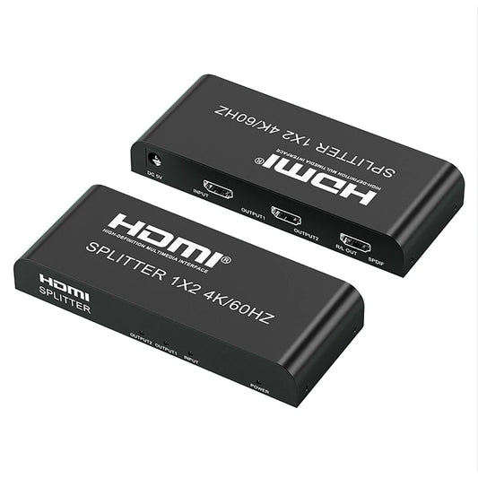 2Way HDMI Splitter 4K@60Hz, HDMI v2.0, HDCP 2.2