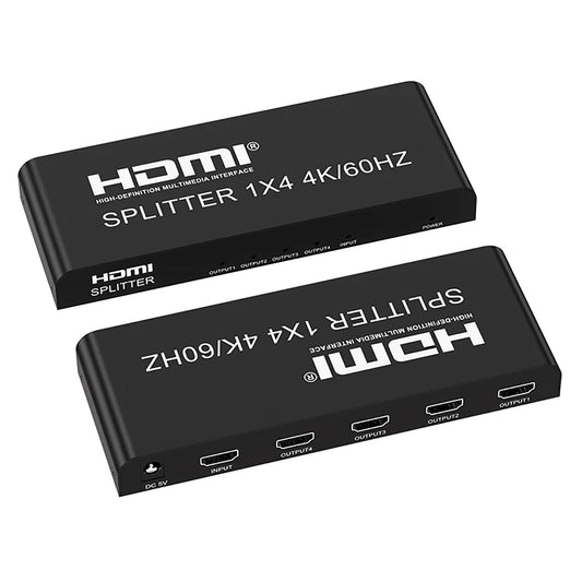 4Way HDMI Splitter 4K@60Hz, HDMI v2.0, HDCP 2.2