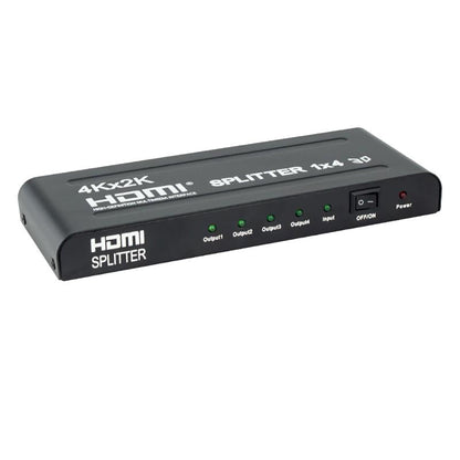 4Way HDMI Splitter (1-in/4-out) 1080p, 3D, 4K 30Hz