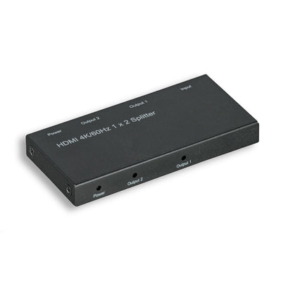 2Way Mini HDMI 2.0 Amplified Splitter 4K@60Hz, 4:4:4, HDCP 2.2