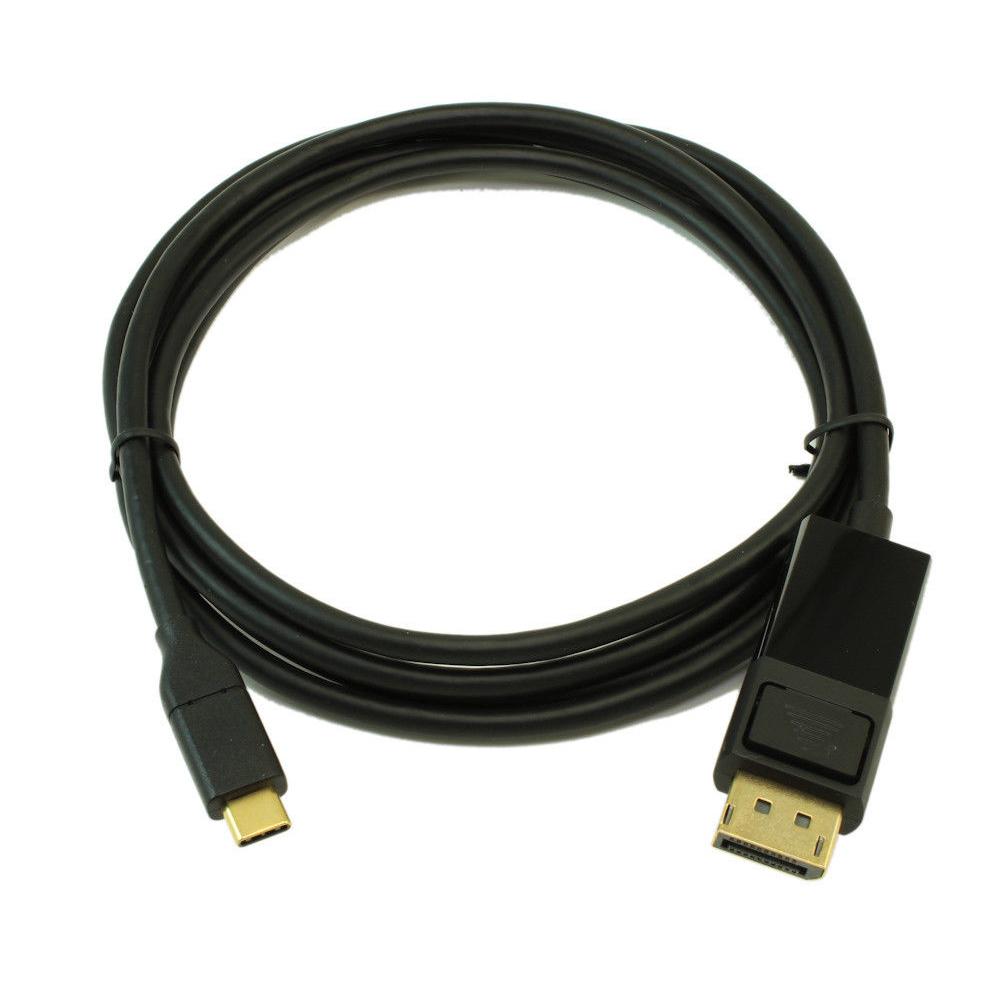 USB Type C to DisplayPort Male Cable 4K 60Hz Black