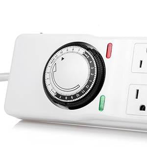 Timer Surge Protector 8-Outlet 5Ft Cord