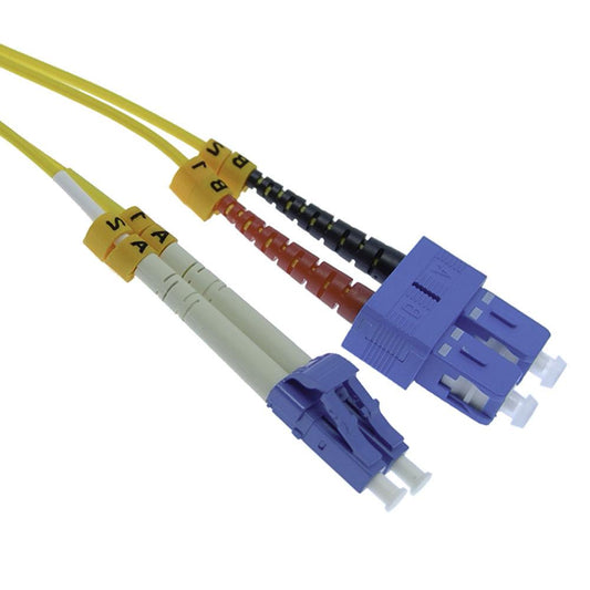 1.5M LC-SC Duplex Singlemode 9/125 Fiber Optic Cable