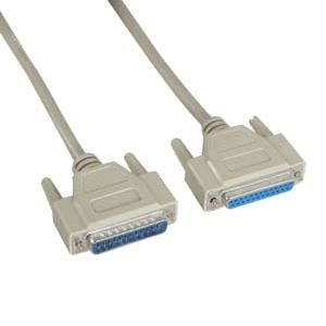 10Ft DB25 M/F Serial Cable 25C Straight